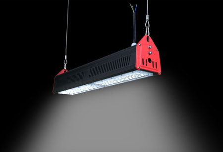 Motion Sensor Linear UFO LED High Bay Light Chain Hanging DLC ETL 150W 200W 240W